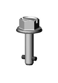 Light Duty Easy Assembly TurnLock Hex Head Slotted Recess