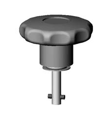 Light Duty Easy Assembly TurnLock Plastic Star Form Head