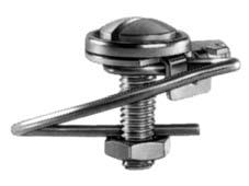 Medium Duty Wire Nut Fastened Turnlock Slotted Recess Head with Decorative Washer