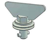 Heavy Duty High Strength TurnLock Fixed Wing Head Turning