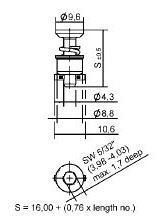 Hgr Hex Recess Head (T)