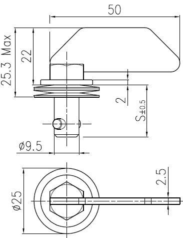 Hhs Offset Fixed Wing Head T (T)