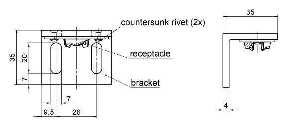 Hhs Panel Receptacle (T)