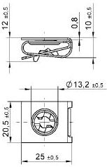 Lea Clip On Receptacle (T)