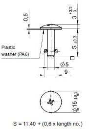 Lea Cross Recess Head (T)
