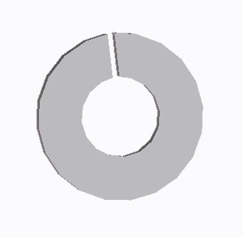 Lea Slotted Retaining Washer Pa6 (P)